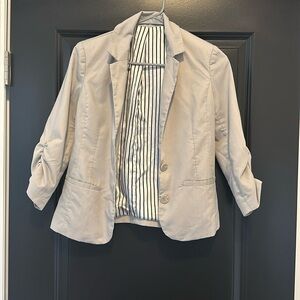 Papaya light grey blazer size small